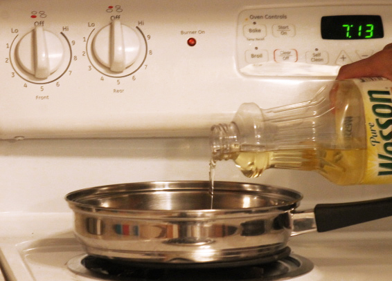 Cooking with soybean oil
