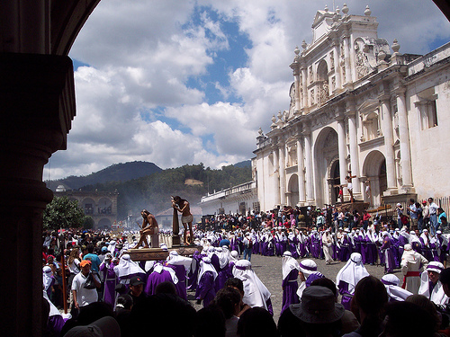Semana Santa traditions in Guatemala.