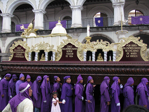 Semana Santa traditions in Guatemala.