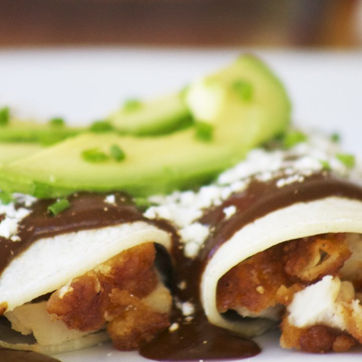 BBQ Mole Enchiladas