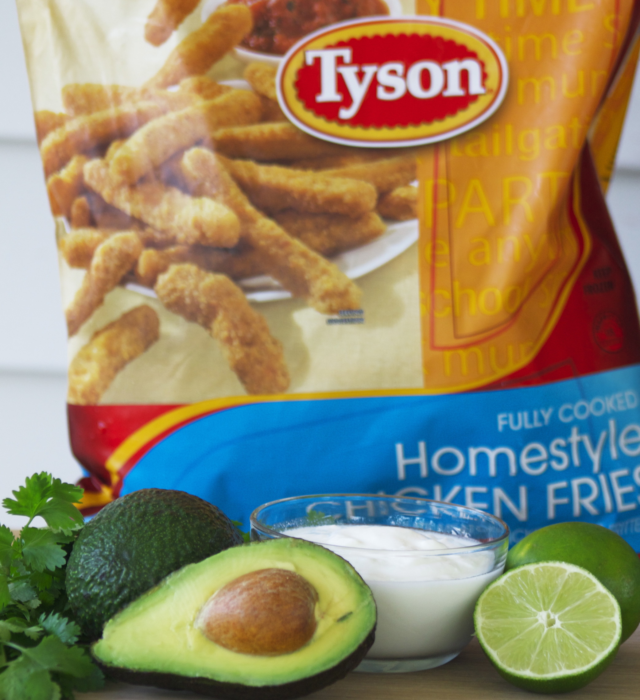Tyson's Chicken Fries With Creamy Avocado Dipping Sauce