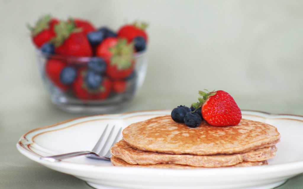 Healthy Oatmeal Guava Pancakes recipe with ViSalus 