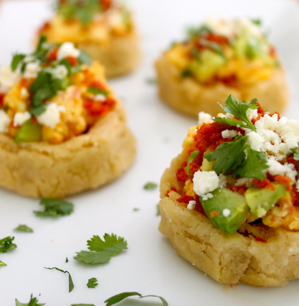 chorizo scrambled egg breakfast sopes