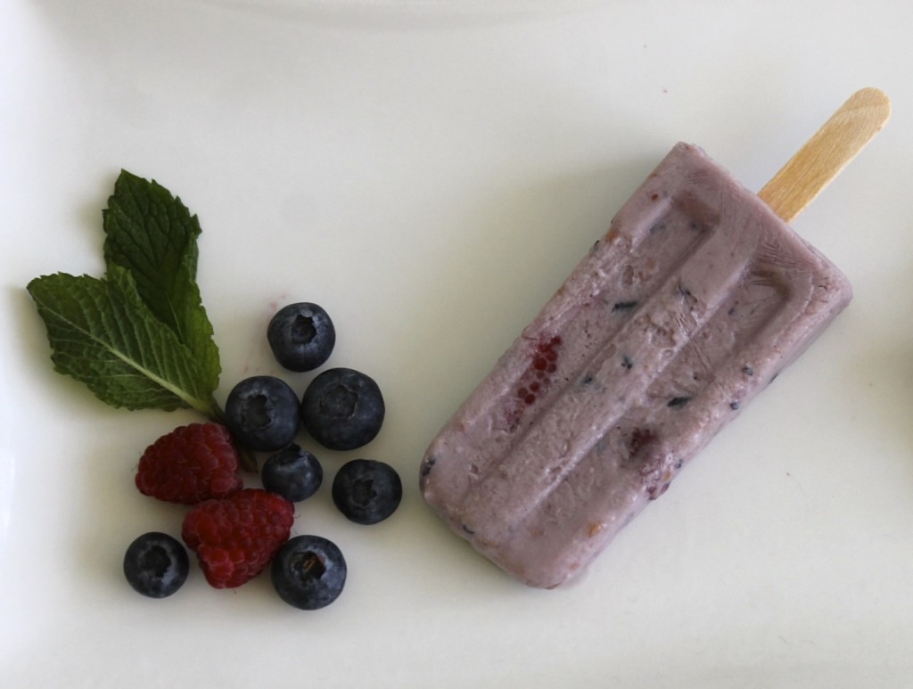 coconut milk very berry popsicles