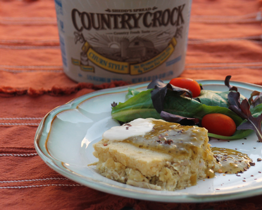 green tamale casserole with country crock