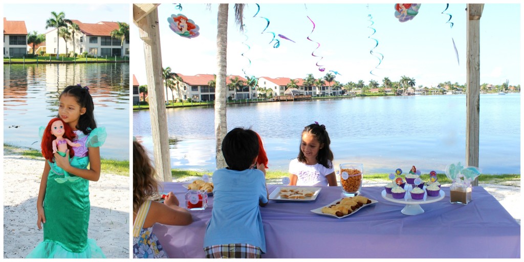 little mermaid princess party at the beach