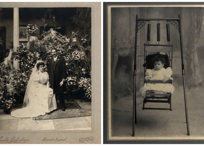 antique pictures of wedding and child in Guatemala