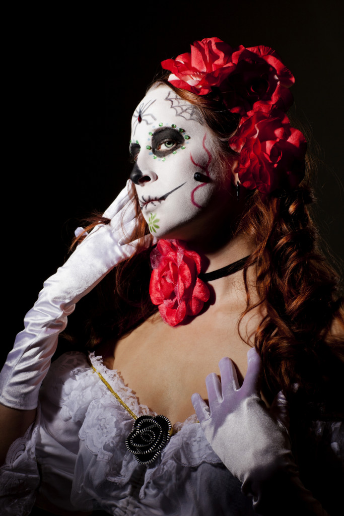 Dia de los Muetos Day of the Dead harido makeup