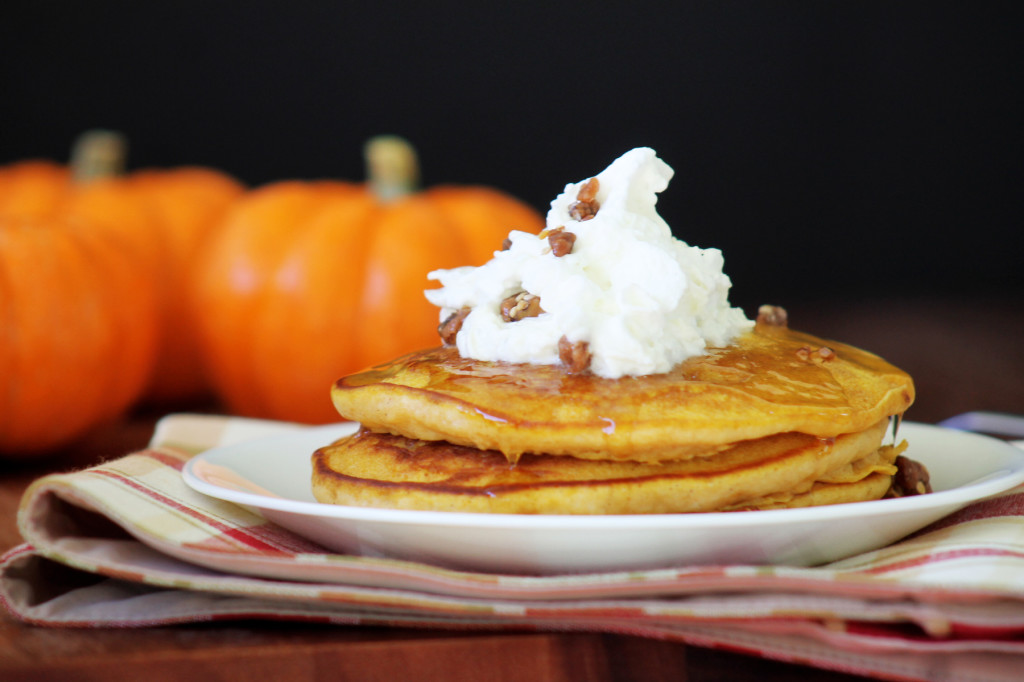 pumpkin dulce de leche pancakes