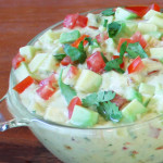 creamy avocado salsa dip