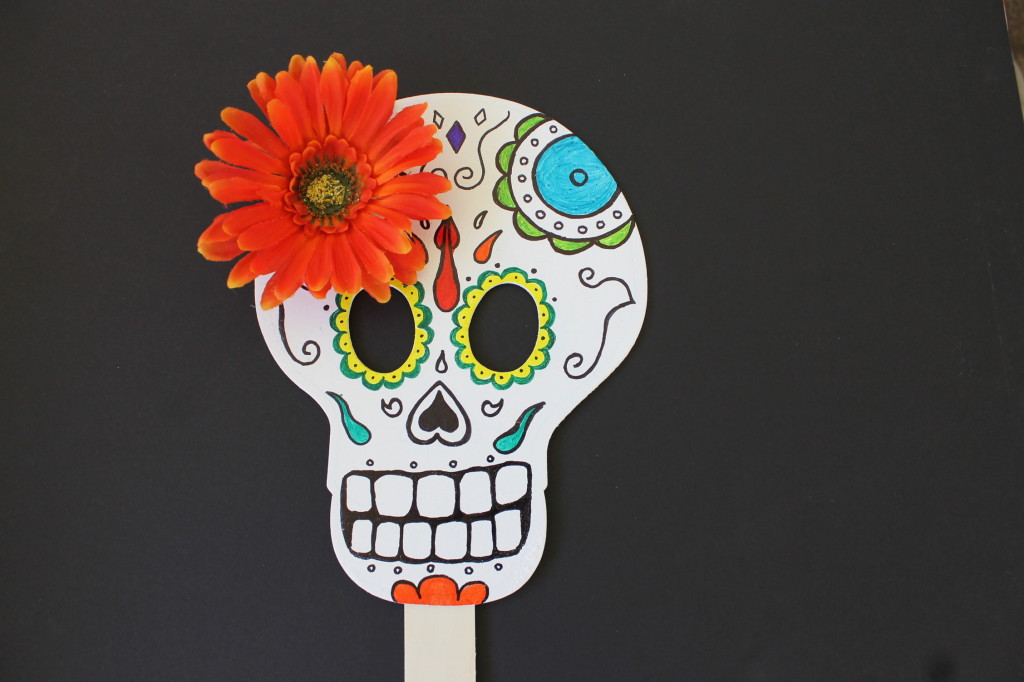 DIY Day of the Dead mask craft for kids