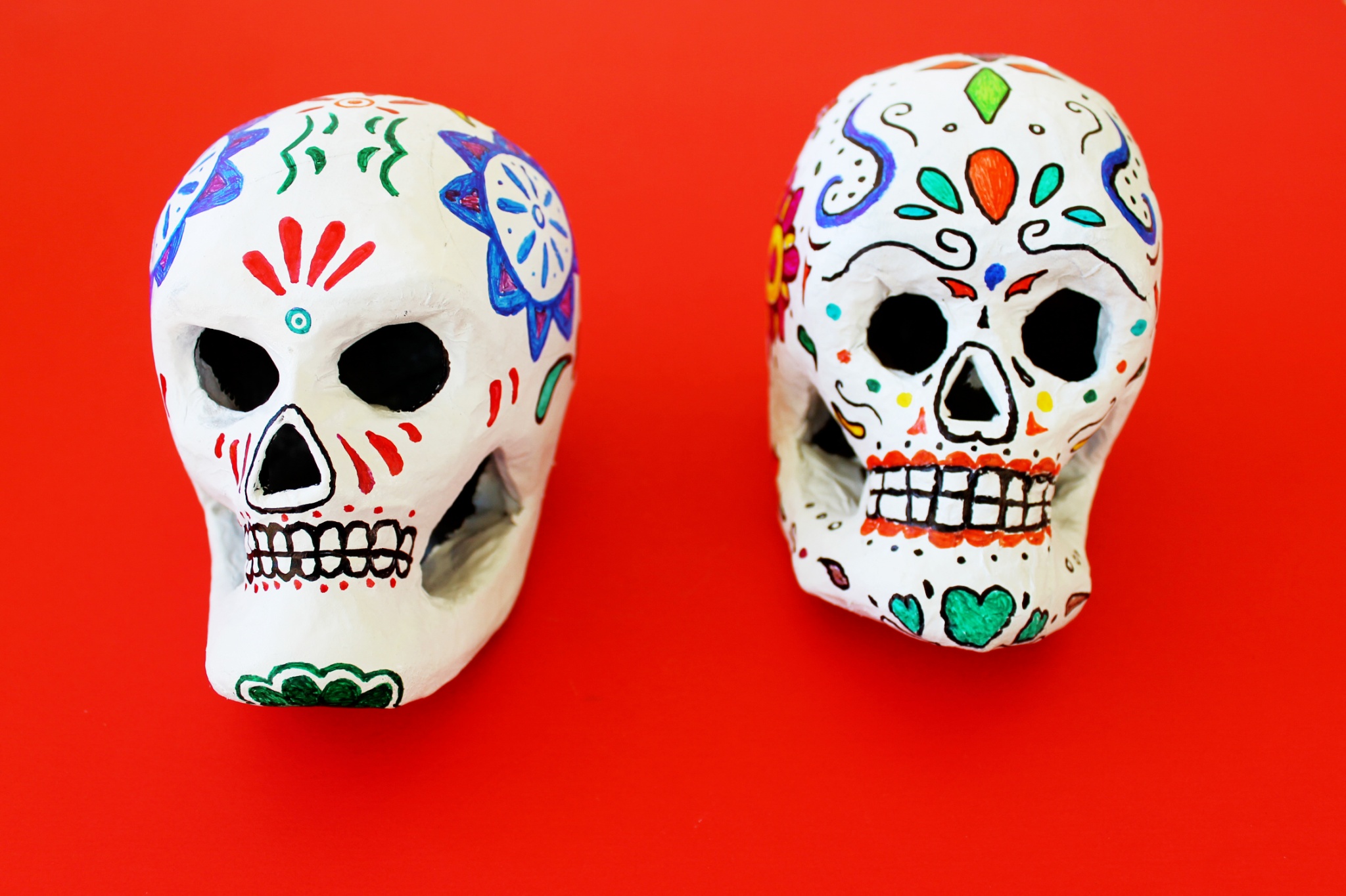 painted skull craft for el Dia de los Muertos