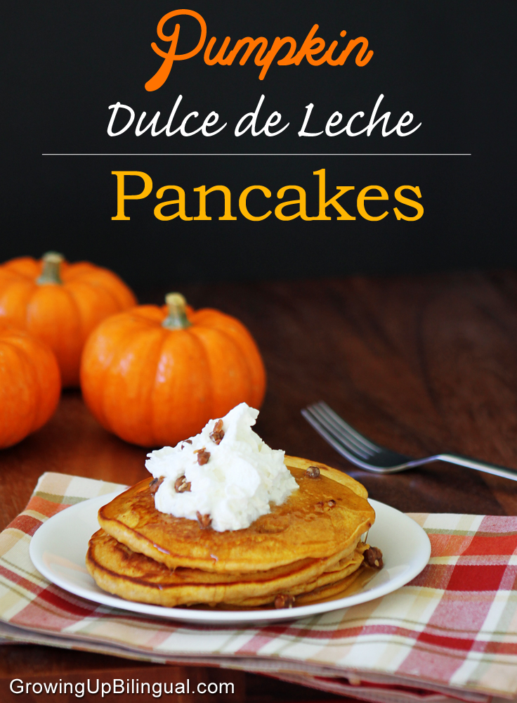 pumpkin dulce de leche pancakes