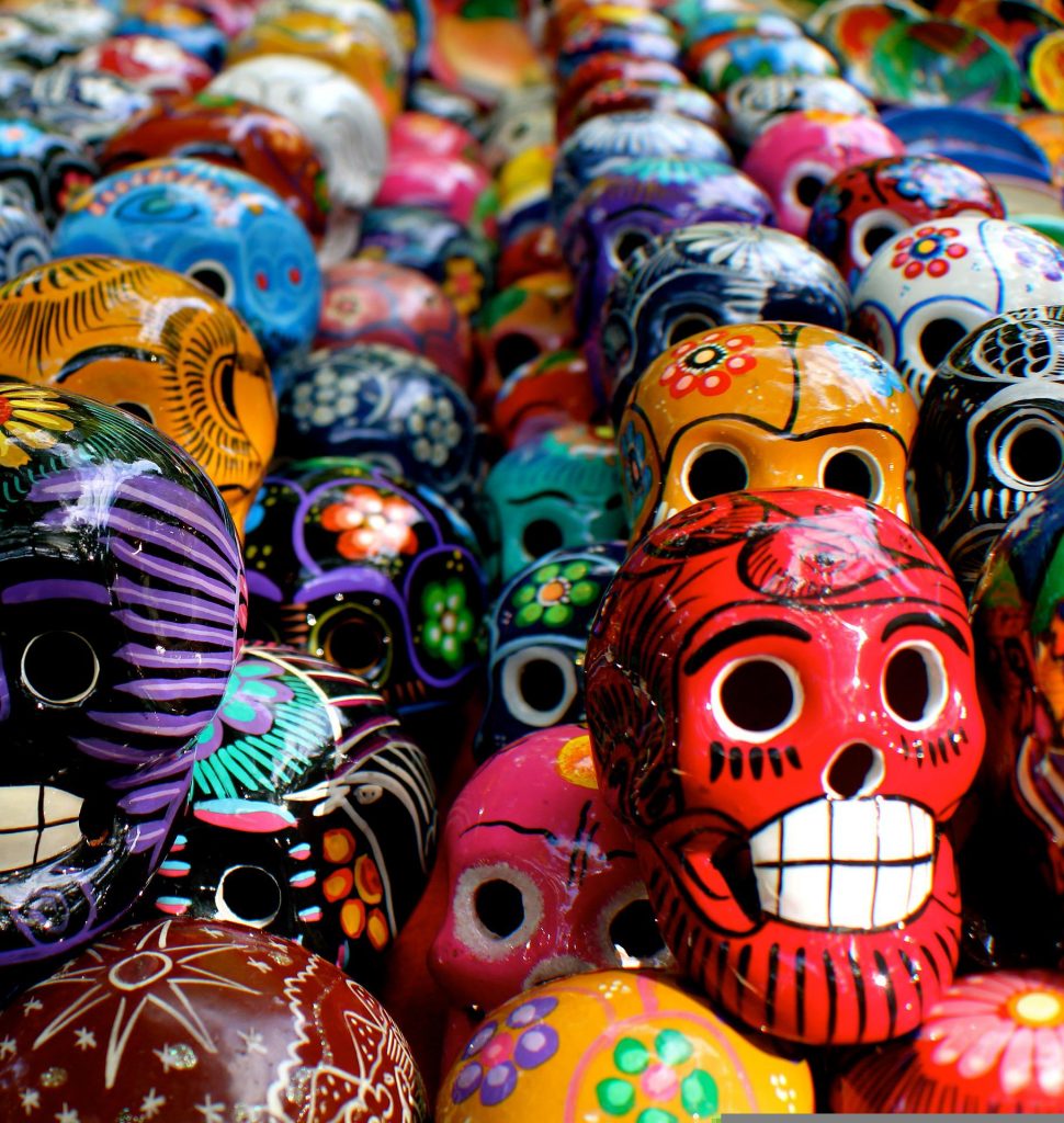 Day of the Dead in Mexico sugar skulls