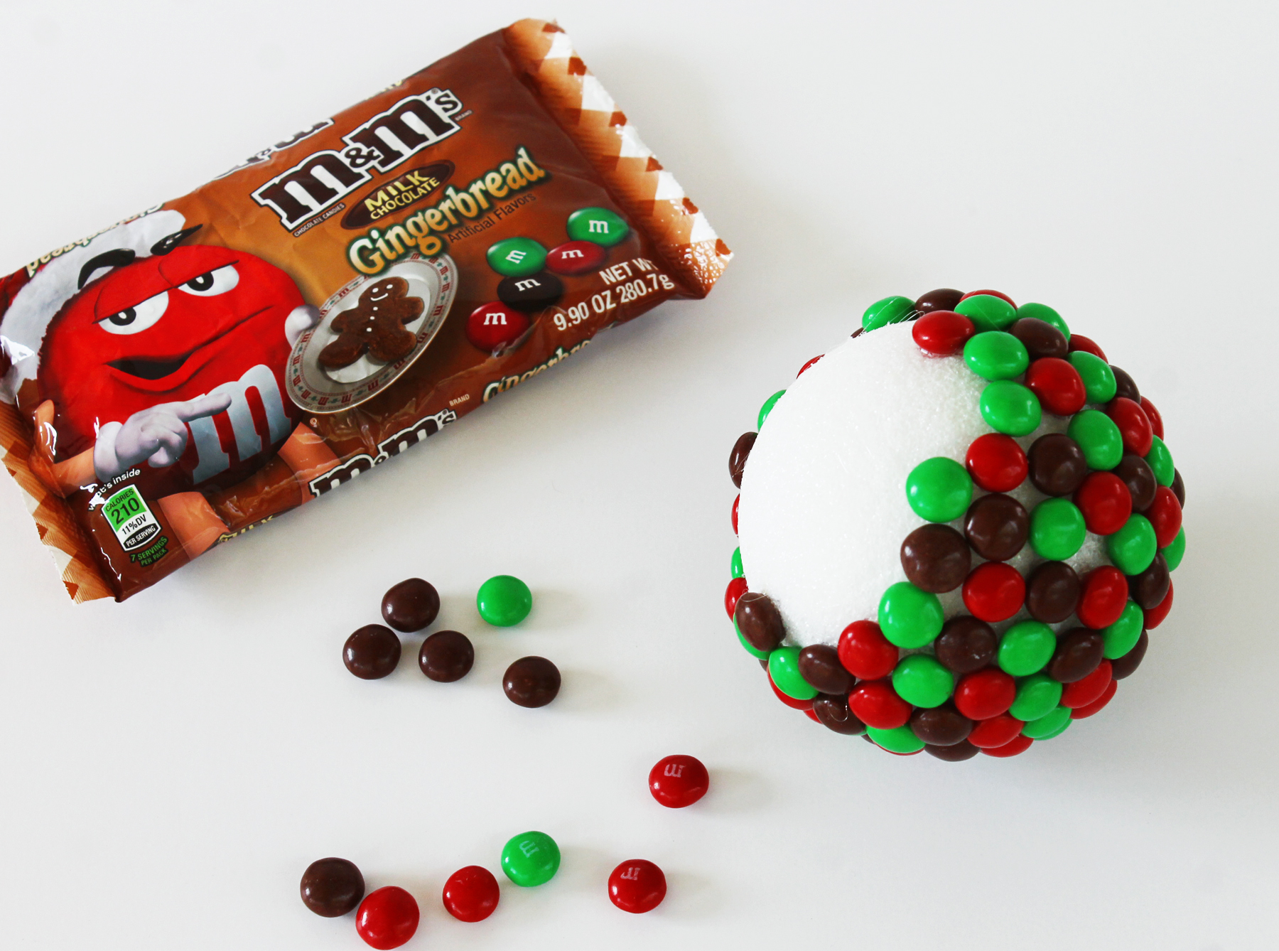 how to make m&m's topiary candy tutorial