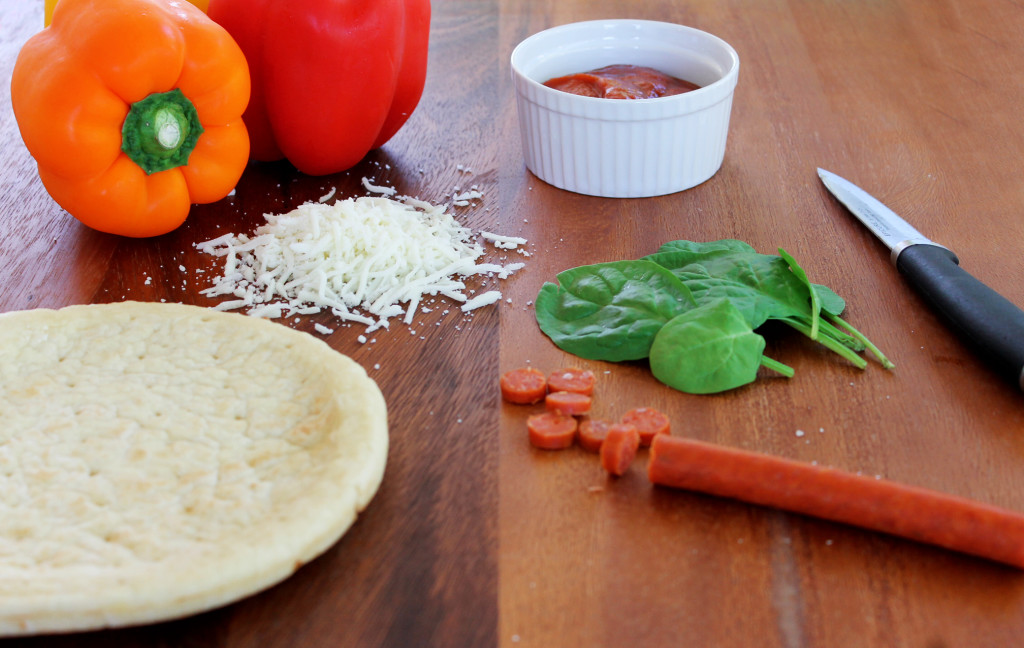 wreath holiday pizza ingredients