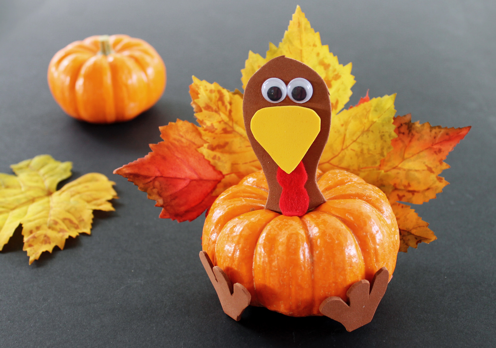 Thanksgiving Pumpkin Turkey Craft for Kids