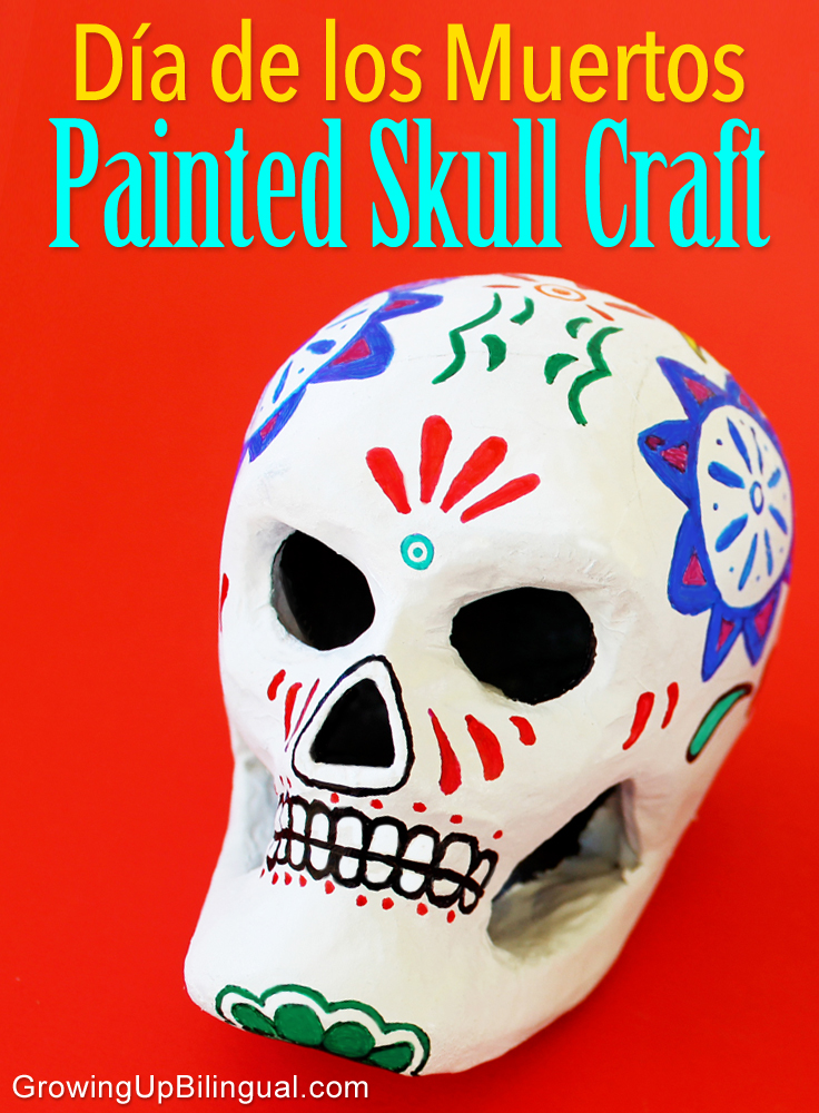 Day of the Dead craft painted skulls Dia de los Muertos calavera