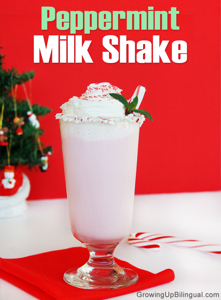 Peppermint Milkshake, easy party meals