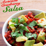 fresh cranberry avocado salsa