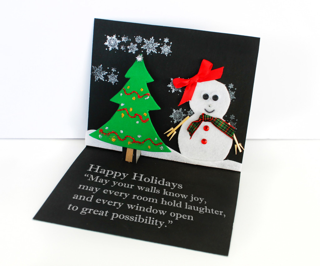Holiday Card craft for kids