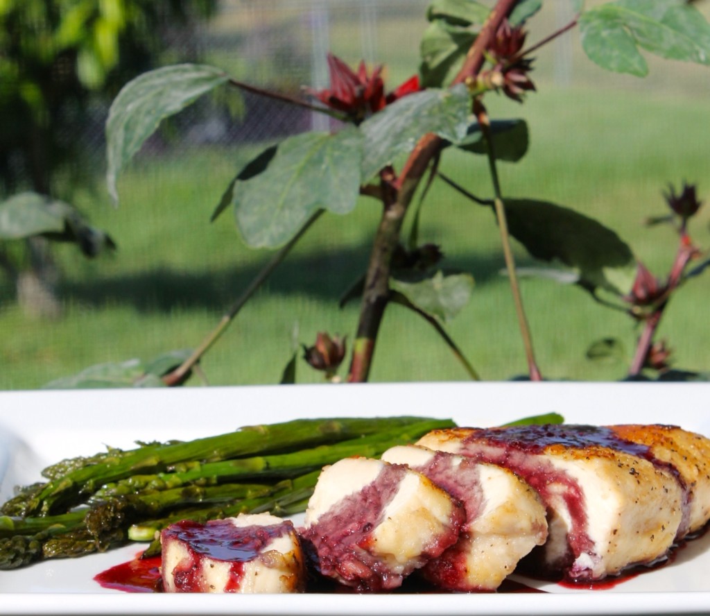 Nature raised chicken with rosa de jamaica sauce hibiscus #shop