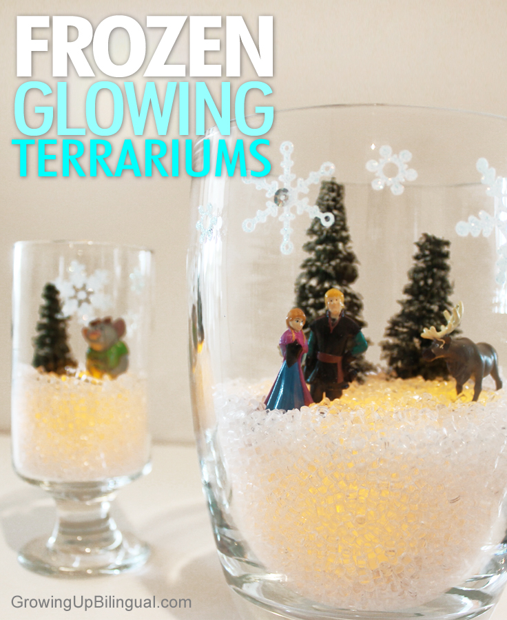 FROZEN glowing snow terrariums #shop
