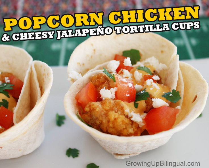 #ad chicken cheesy jalapeño tortilla cups game day recipe