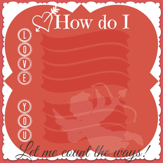 how do I love thee printable