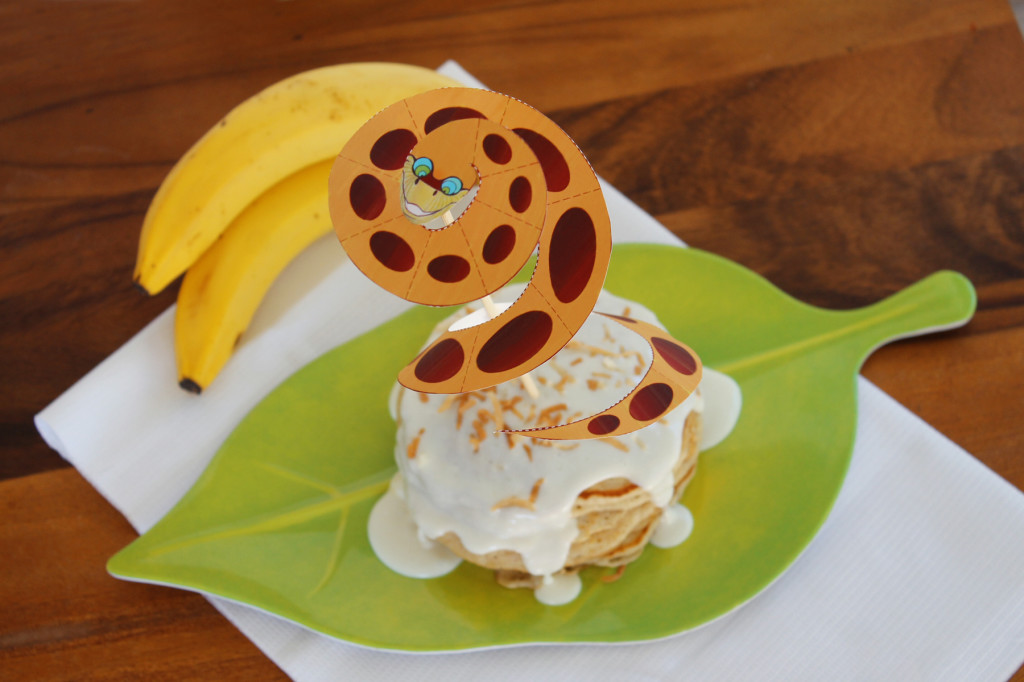 pineapple banana jungle pancakes with coconut glaze recipe snake craft