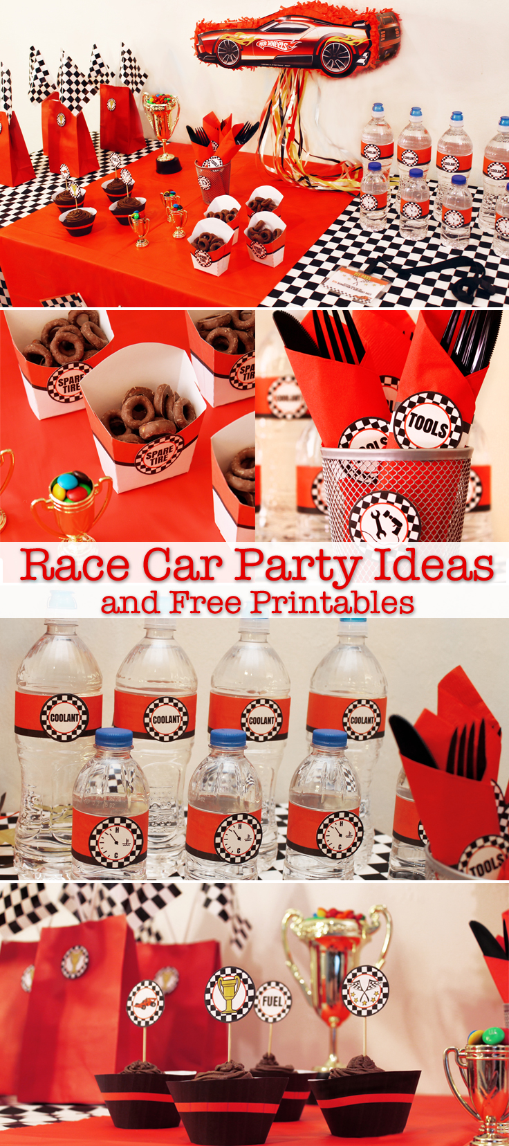 race car party ideas and free printables