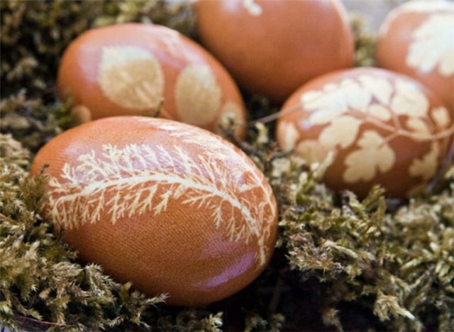 Dried flower Easter Eggs