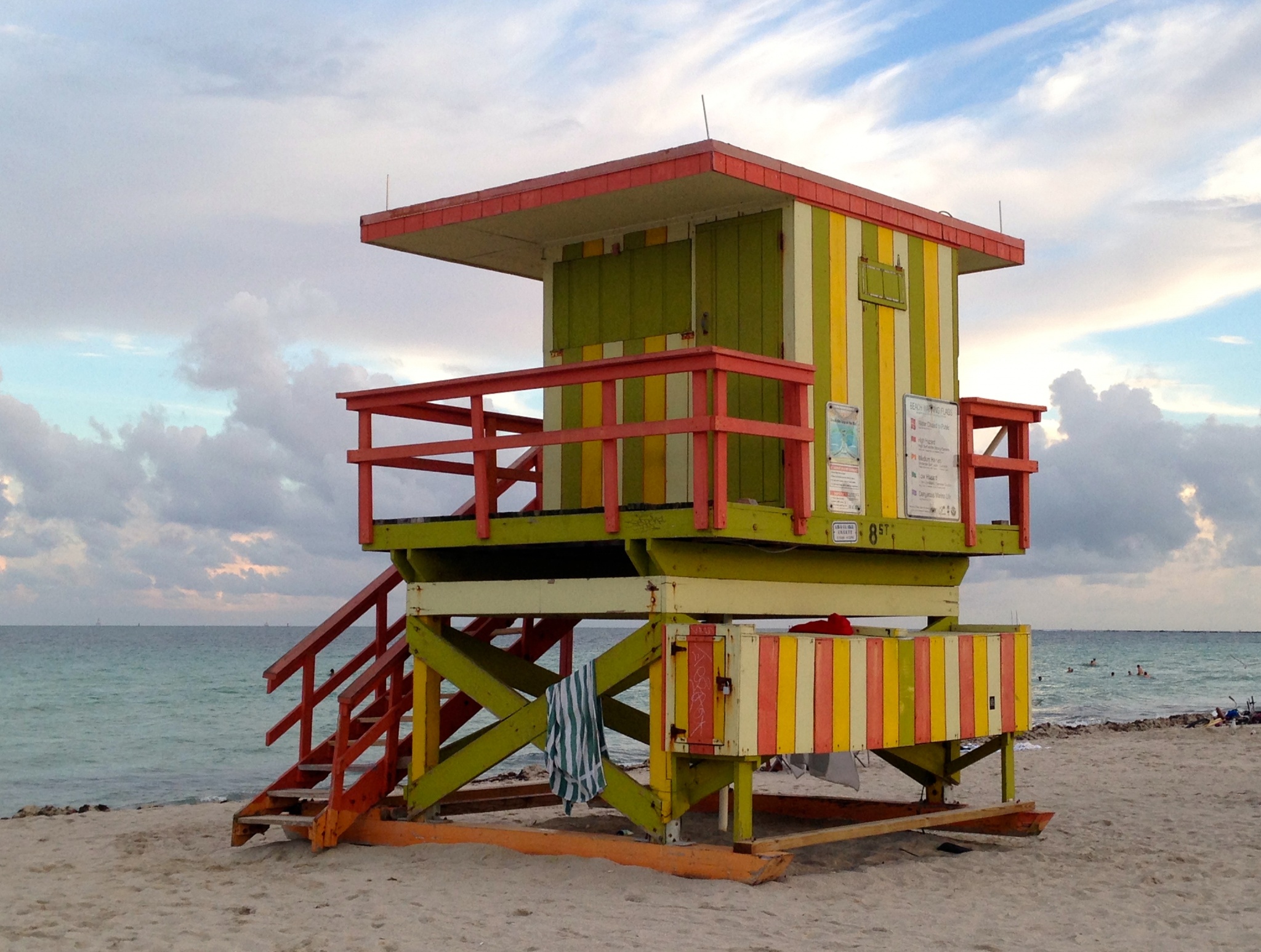 Miami Beach lifeguard towers funky colorful fun