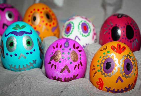 Day of the Dead inspired Easter Eggs
