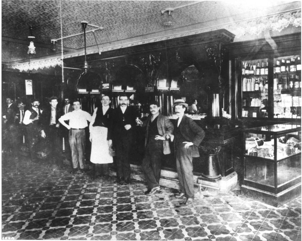 The Columbia Restaurant café dining room in 1906. This was the original 60-seat café that opened as the Columbia Restaurant in 1905.  Today it is one of 15 distinct dining rooms.  Photo courtesy the Columbia Restaurant.