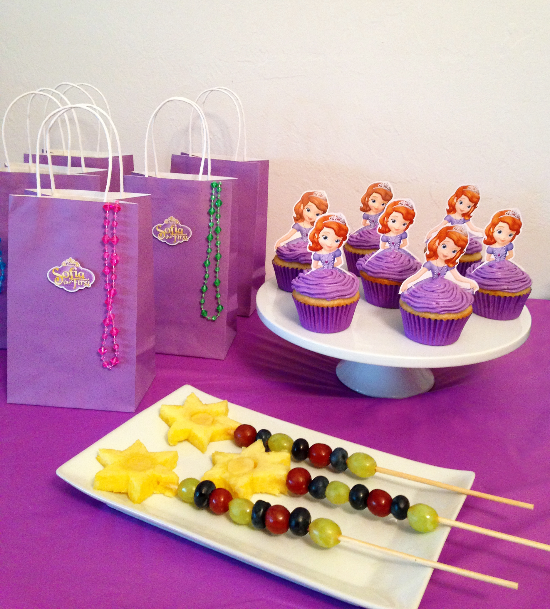 Sofia The First Princess Blueberry Cupcakes Free Printables