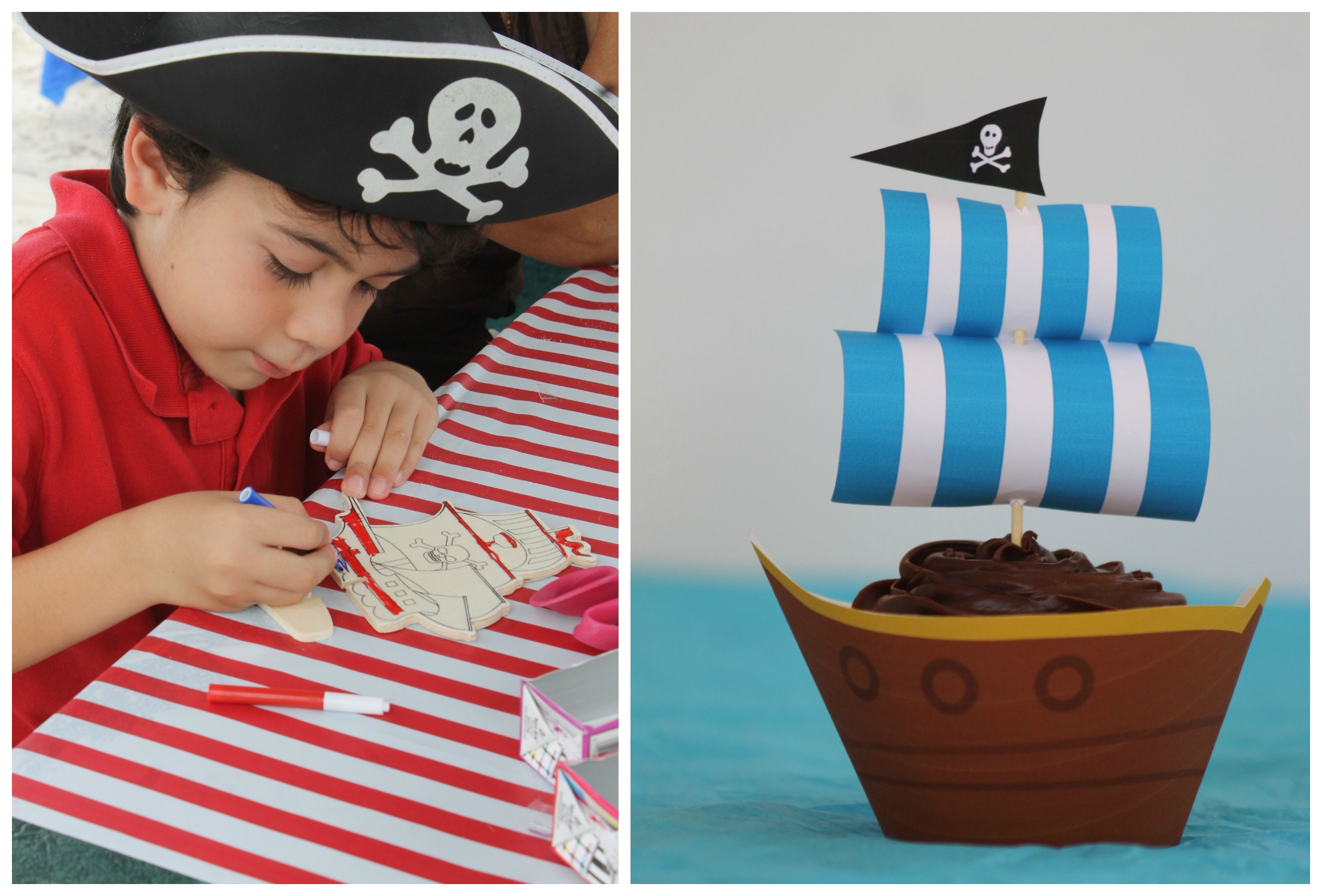 Pirate party activities and food