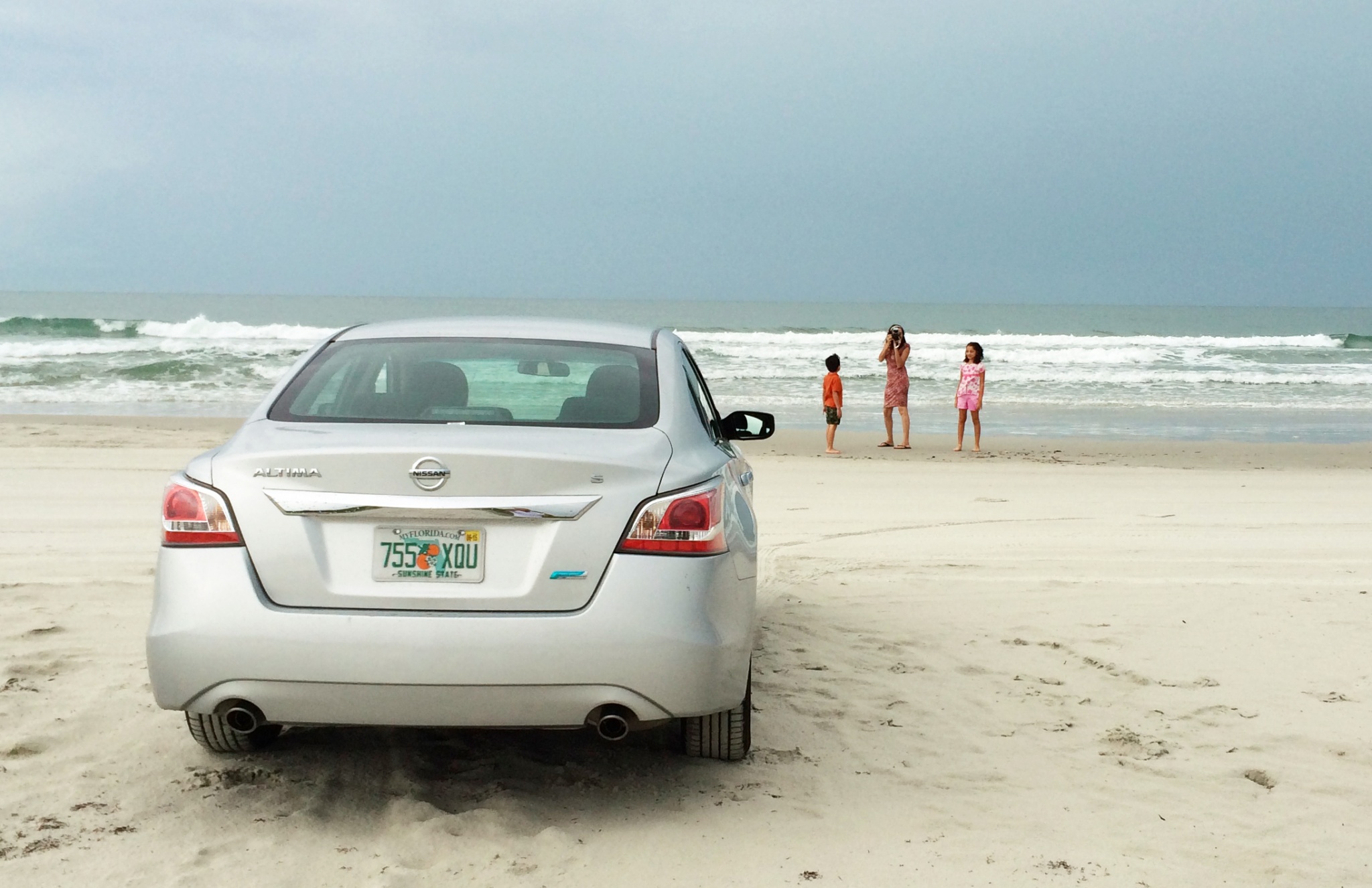 Nissan Altima at the beach