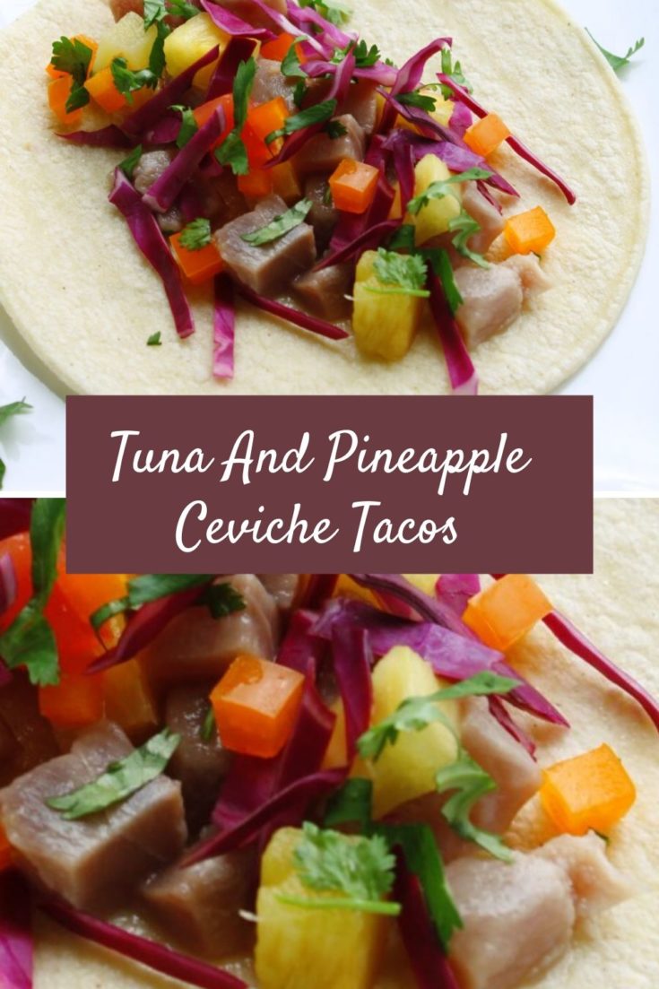 Tuna and Pineapple Ceviche Tacos