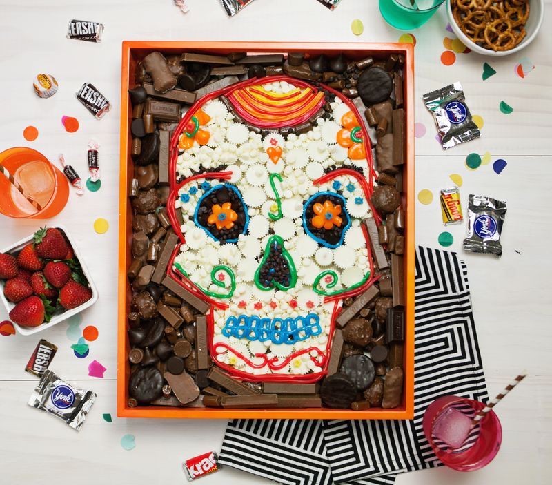 Day of the Dead Skull Candy Platter
