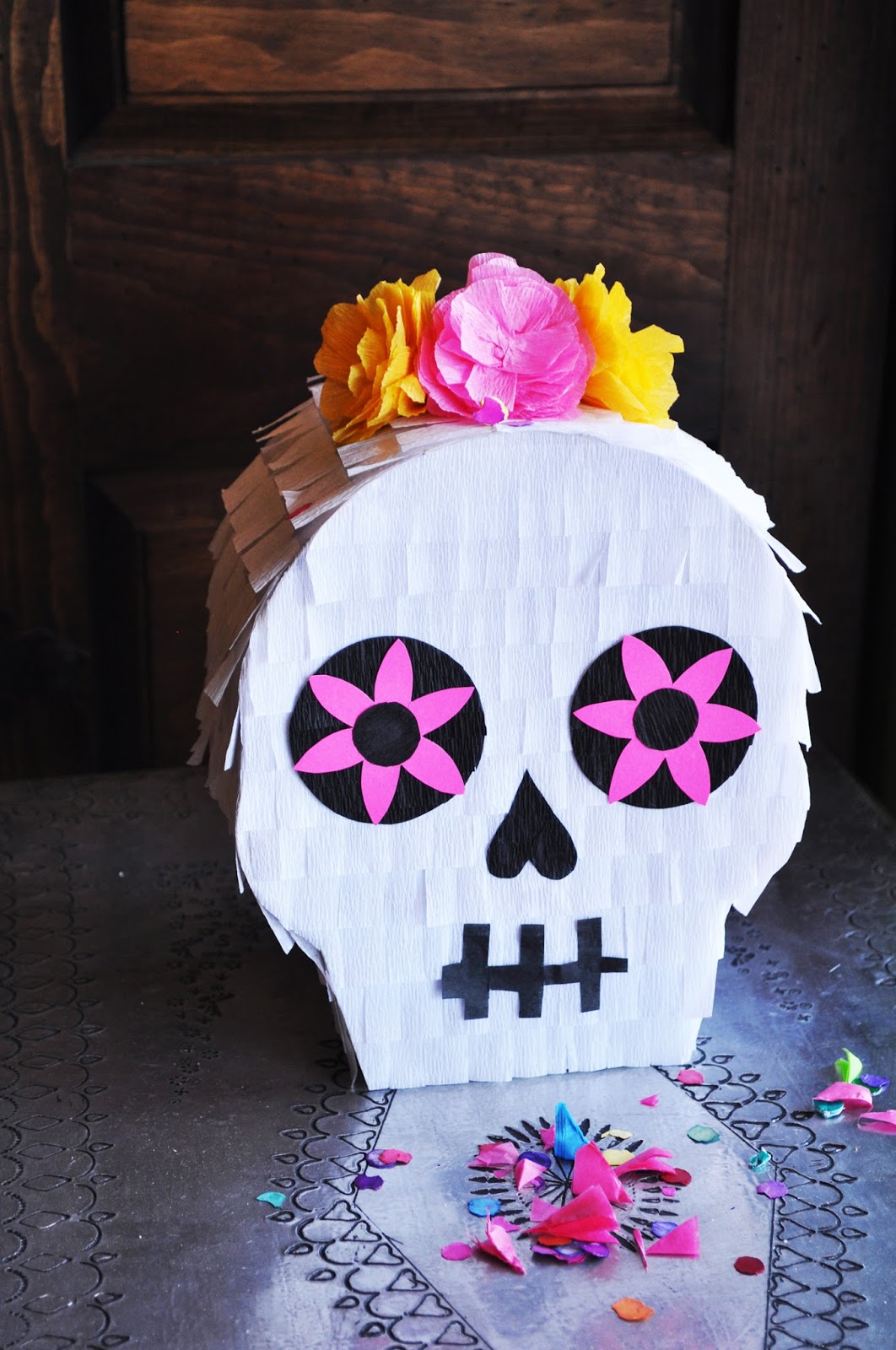 DIY SKULL PINATA