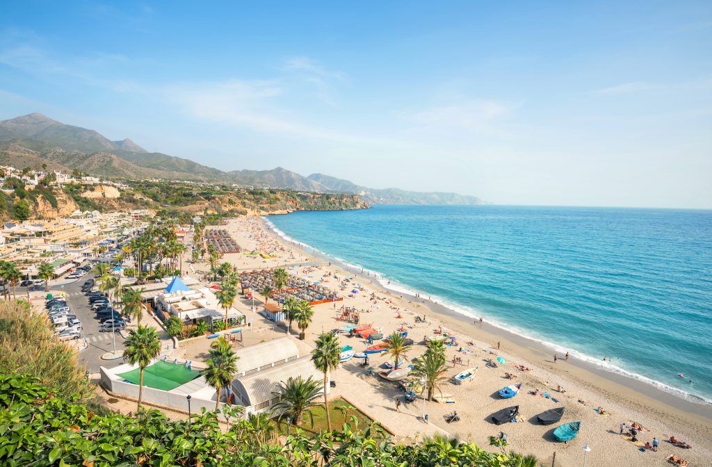 Nerja Beach, Málaga Spain. Spain is a great family destination. 