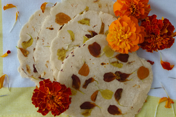 Tortillas de Cempazuchitl Marigold Tortillas