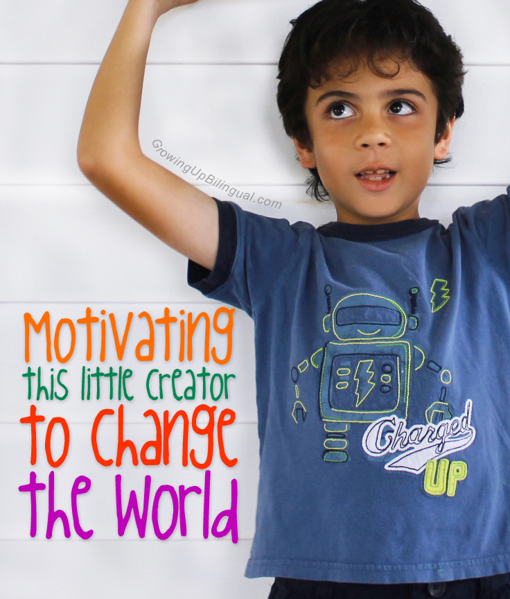 Motivating this little creator to change the world