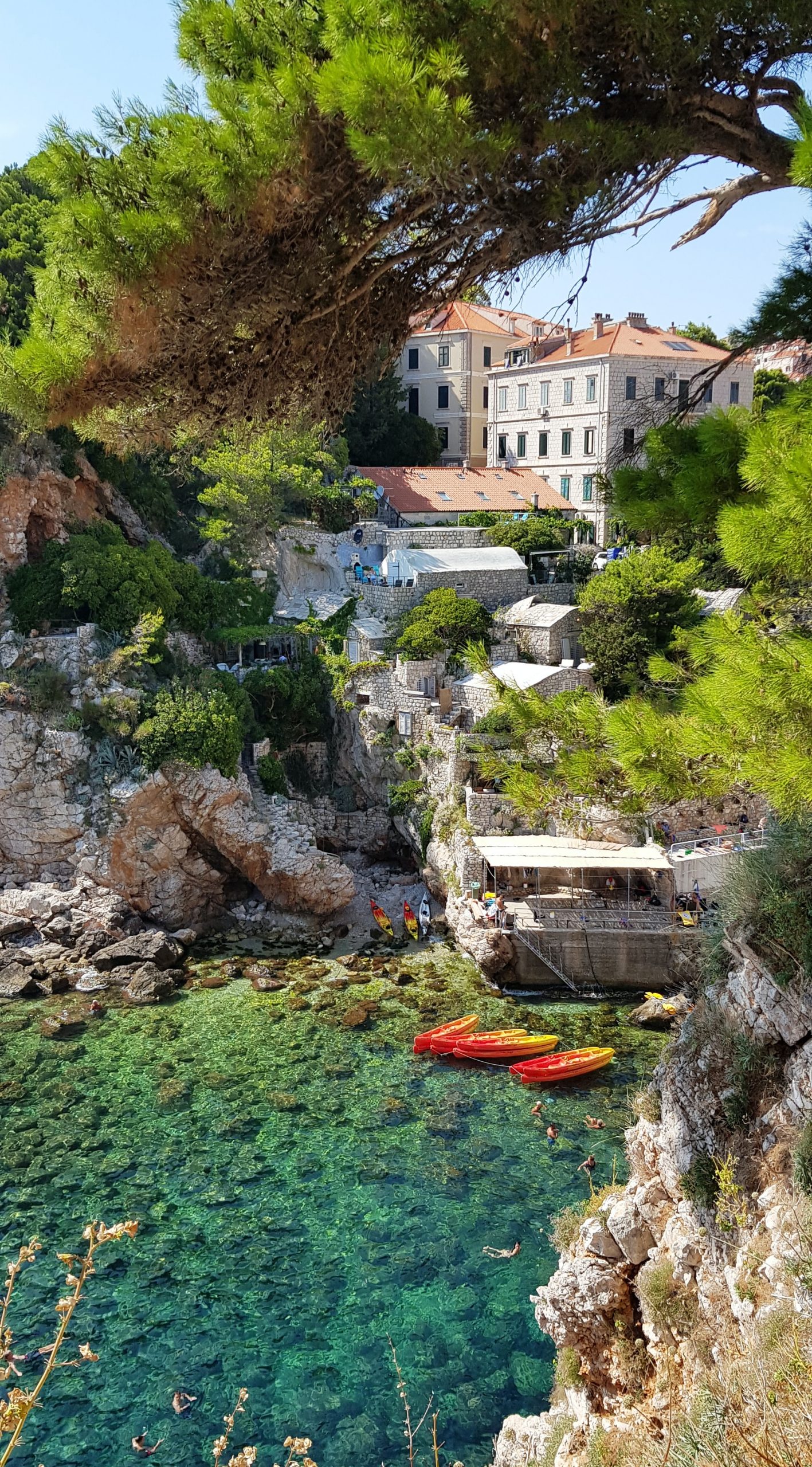 Kolorina beach in Dubrovnik, Dubrovnik, Croatia