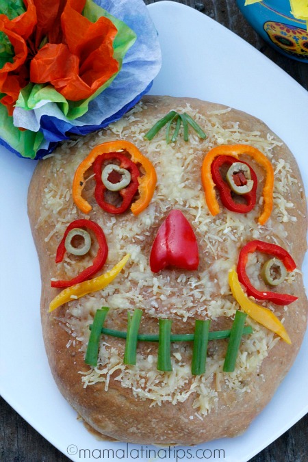 Day of the Dead Focaccia Cheese Bread