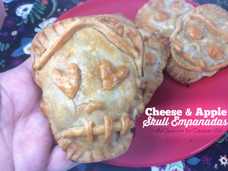 Skull empanadas for Day of the Dead