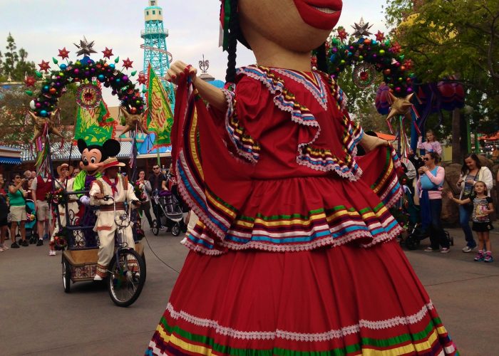 Viva Navidad Mexican mojiganga doll and Mickey