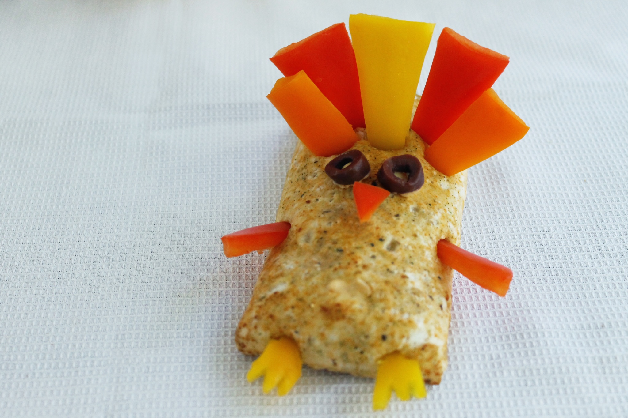 turkey food art sandwich