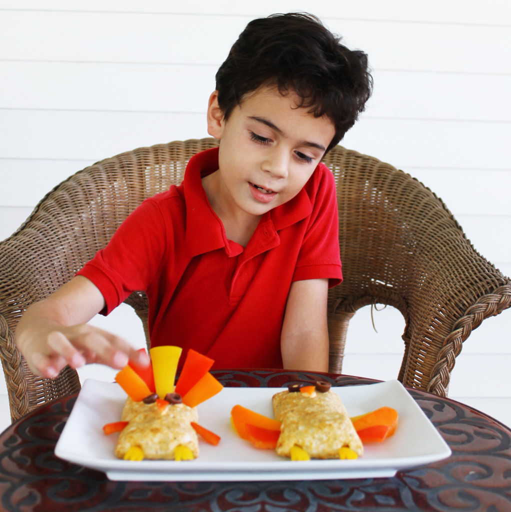 Little man and food art!